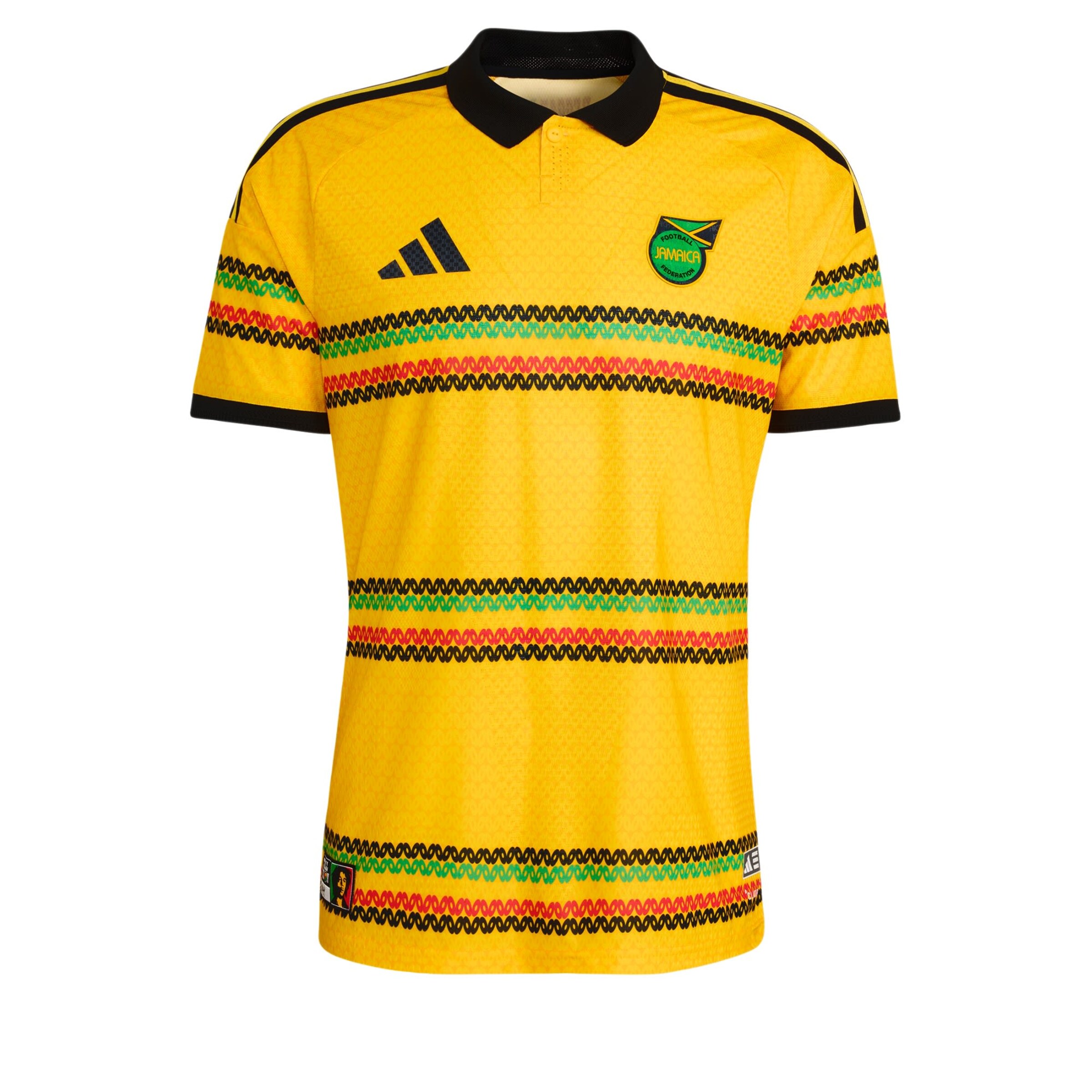 Maillot 'Jamaika 26 x Bob Marley Authentic' ADIDAS PERFORMANCE en jaune : devant