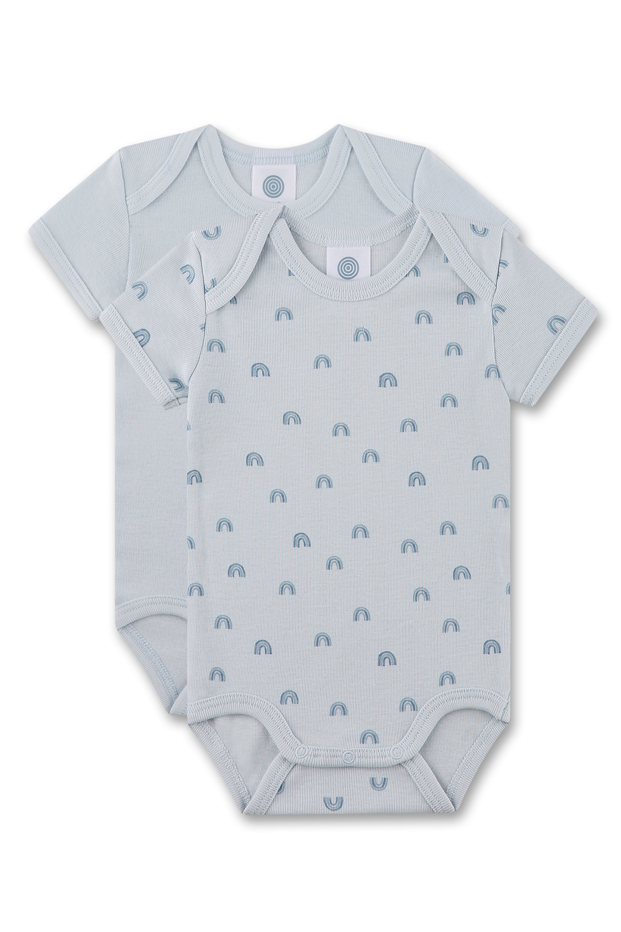 Tutina / body per bambino di Sanetta in blu: frontale