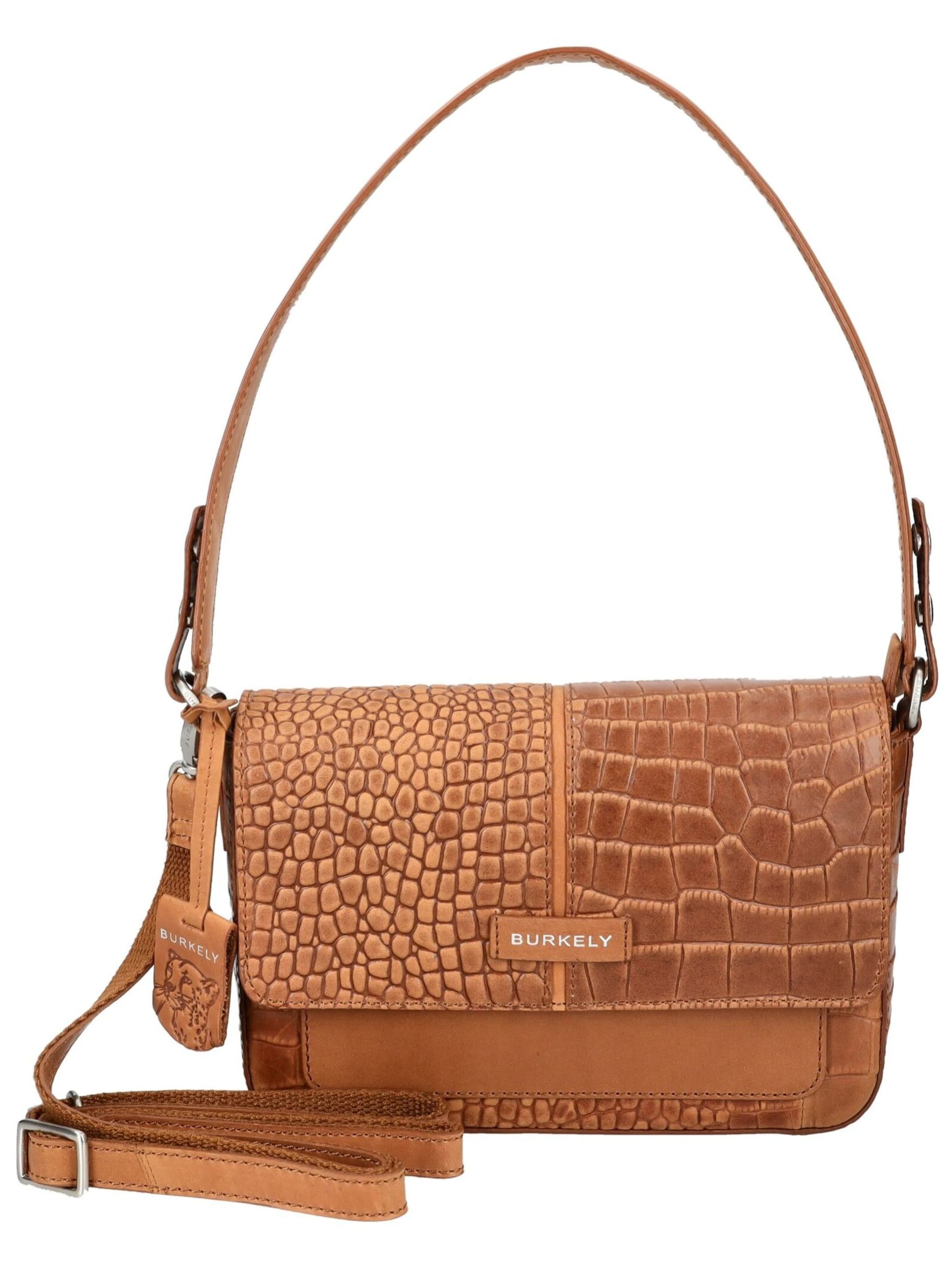 Borsa a spalla di Burkely in marrone: frontale