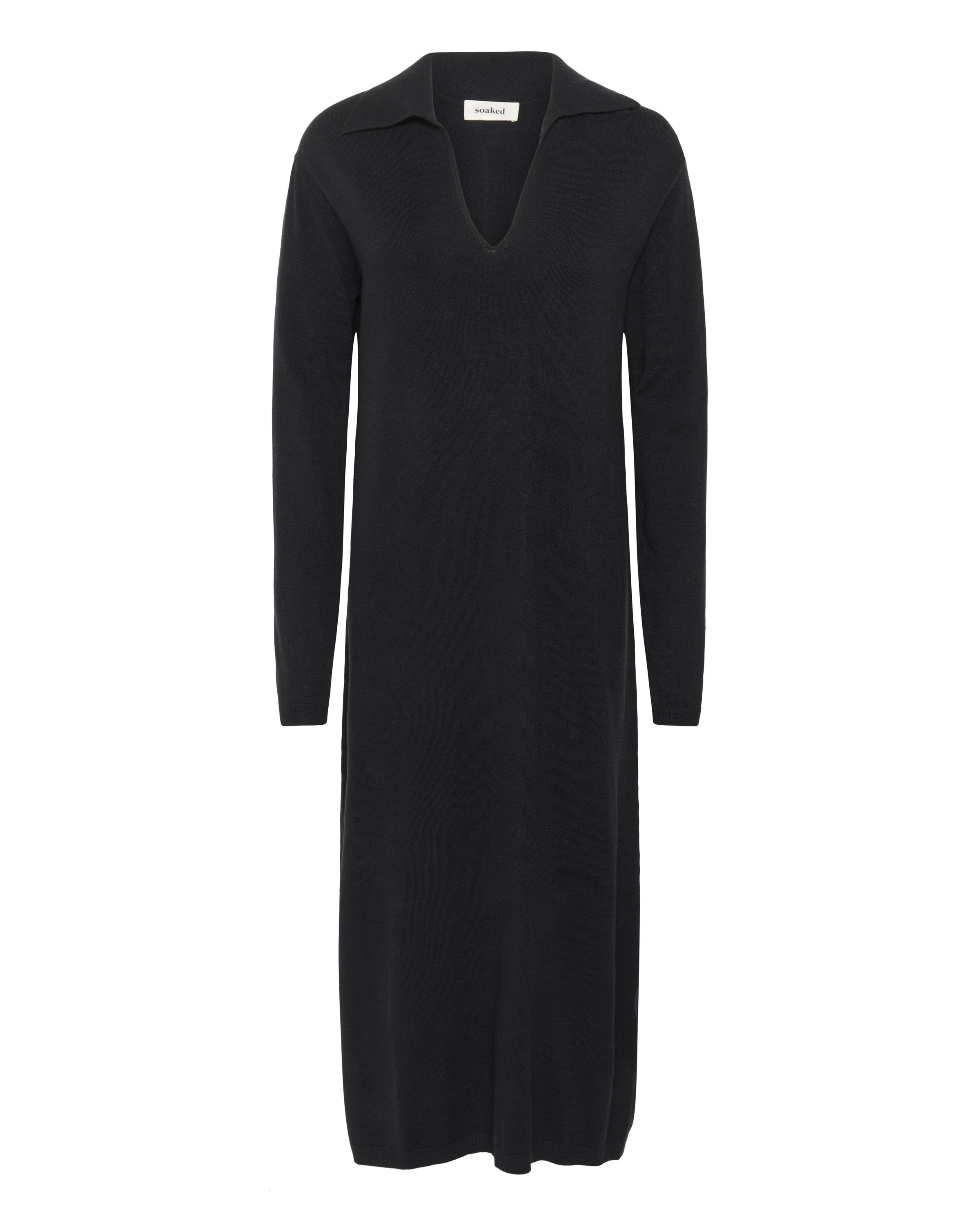 SOAKED IN LUXURY Jurk 'Spina' in de kleur Zwart, Productweergave