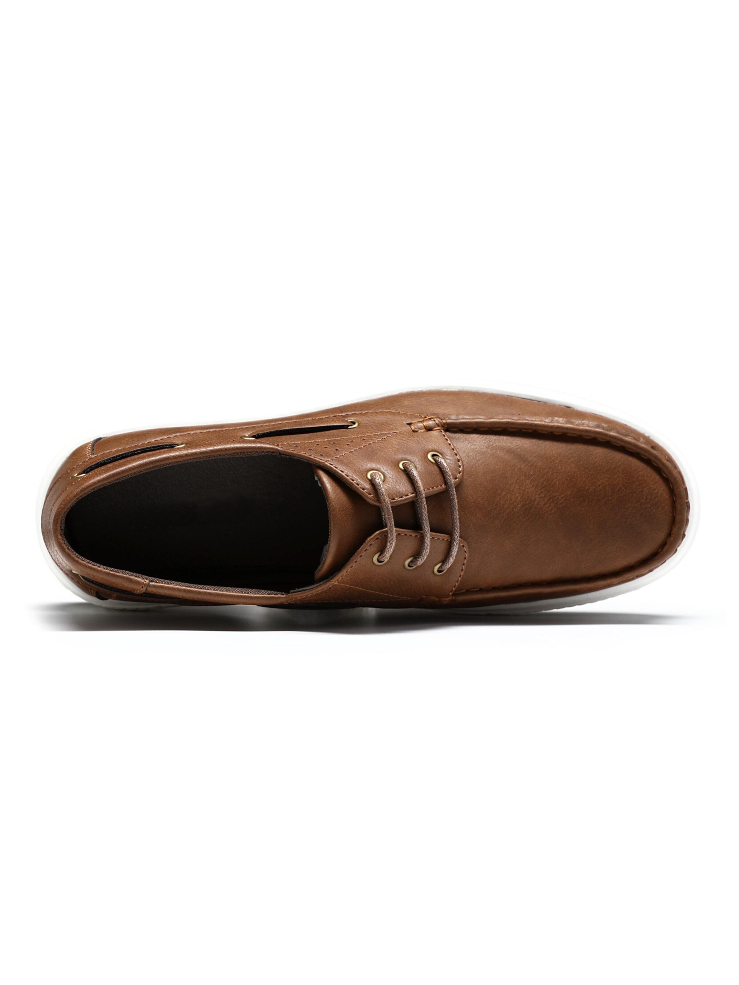ALLTHEMEN Schnürschuh 'Einfach'‌‌‌‌‌‌‌‌‌ in Braun