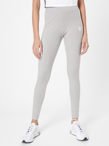 ADIDAS ORIGINALS Skinny Leggings 'Adicolor Classics 3-Stripes' in Grey: front