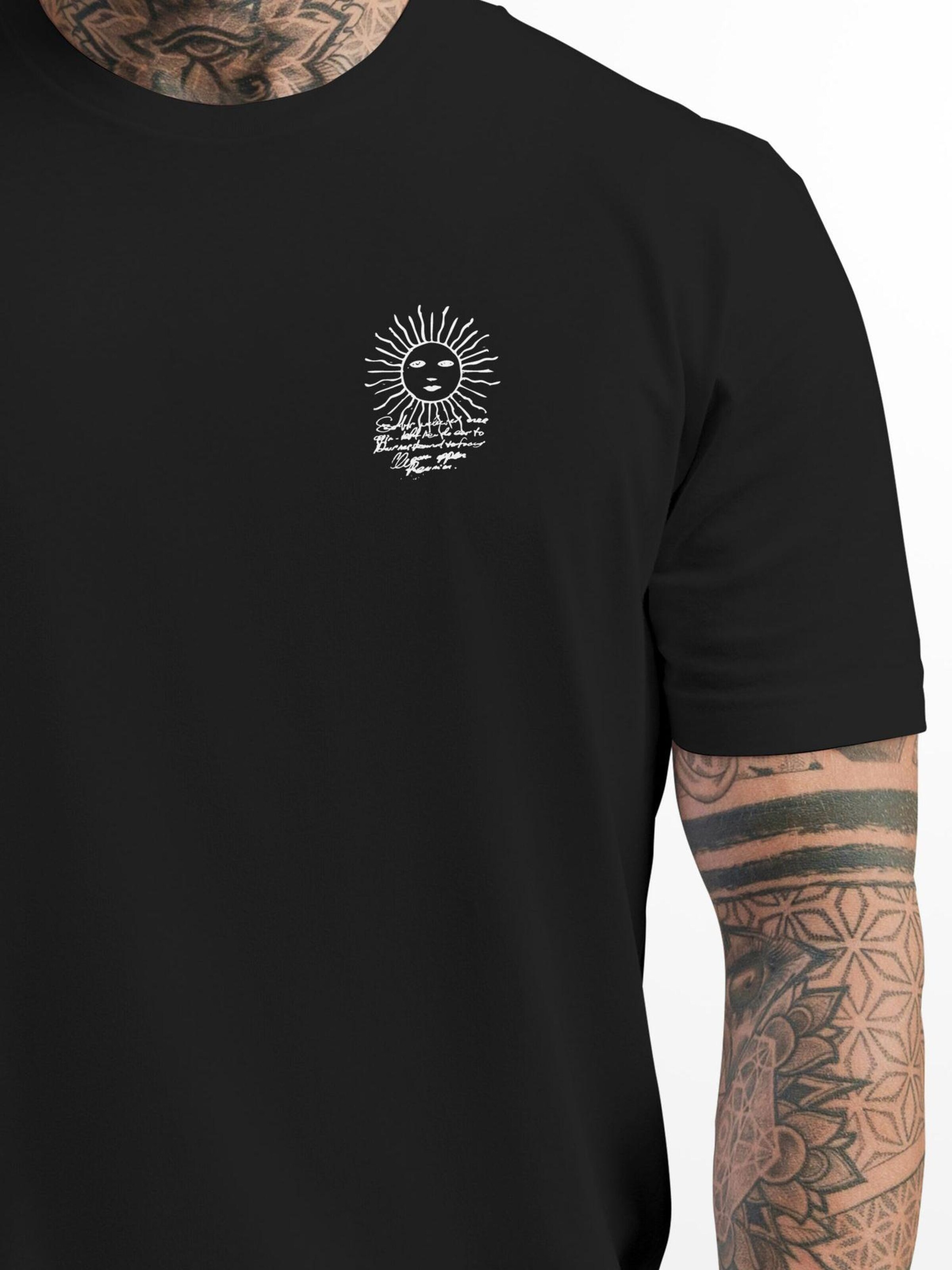 Neverless Shirt 'Compass' in Black