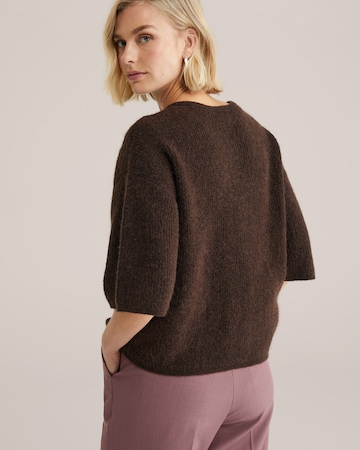 WE Fashion Kardigan – hnědá