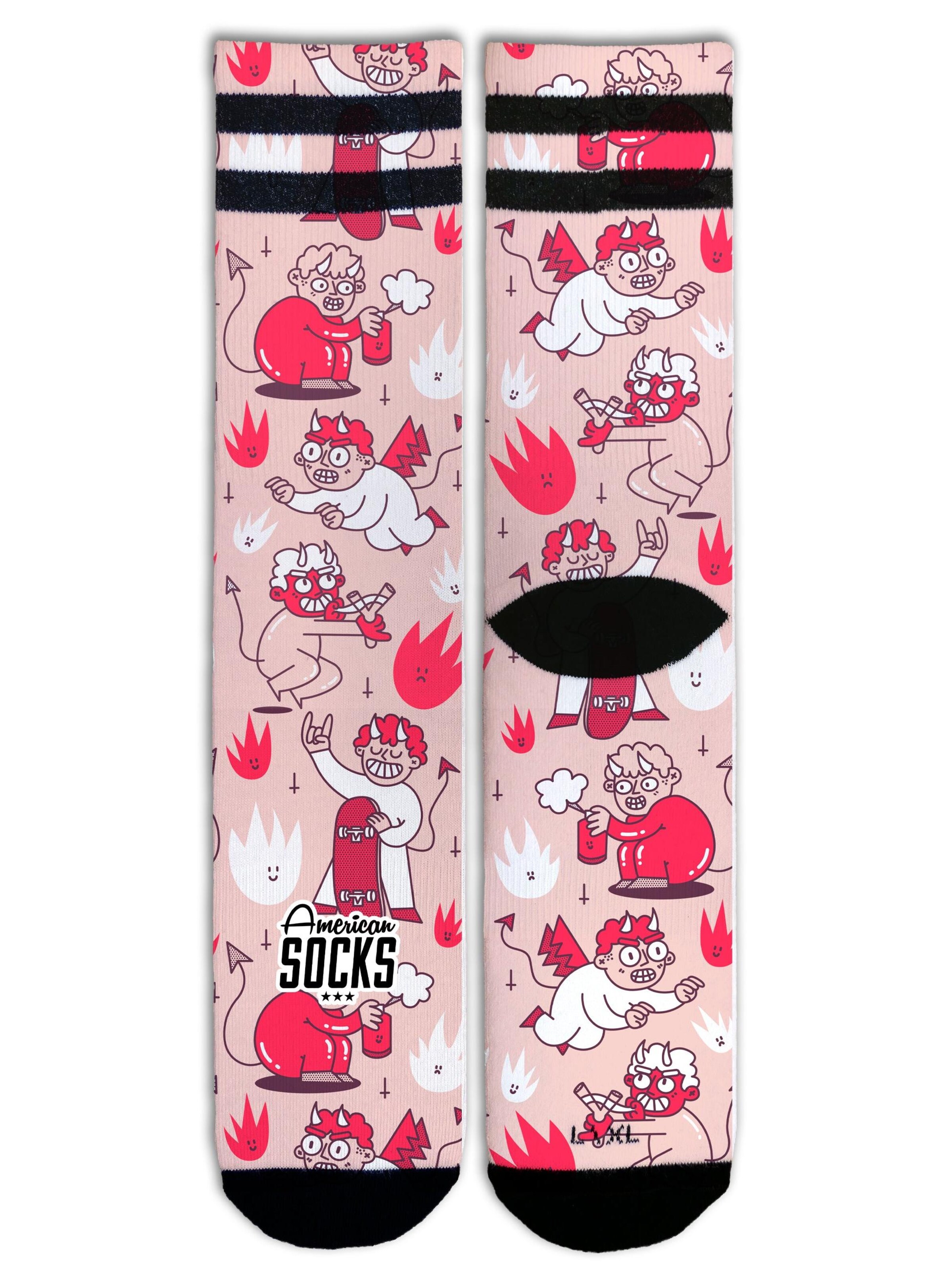 Calzino 'Naughty Devil' di American Socks in rosa