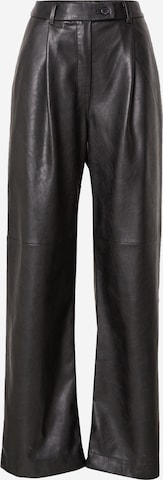 Samsoe Samsoe Pleat-Front Pants in Black: front