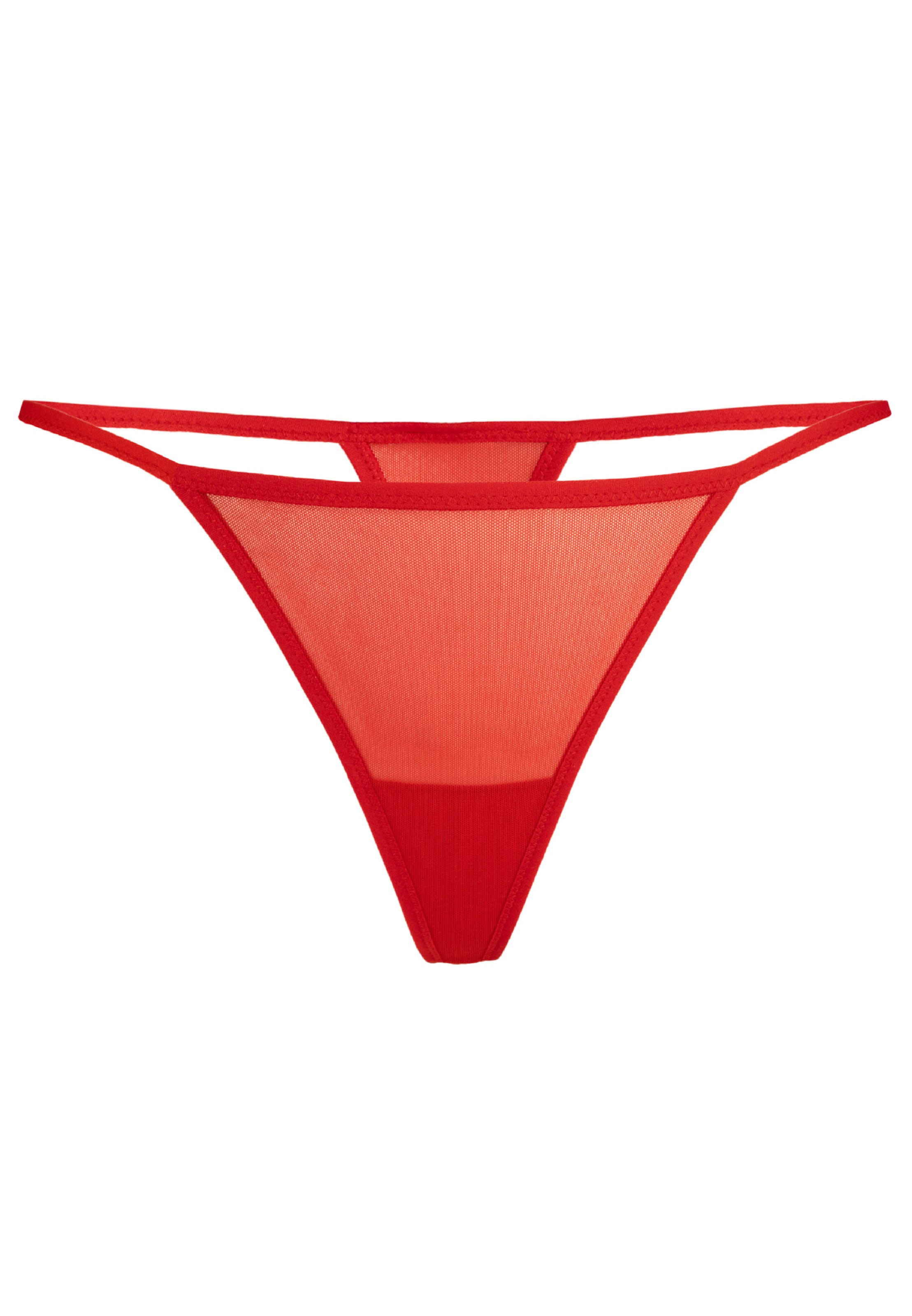 TEYLI Стринг 'Paski' в червено: отпред