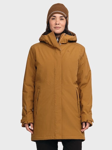 Schöffel Outdoor jacket 'Froda' in Brown: front