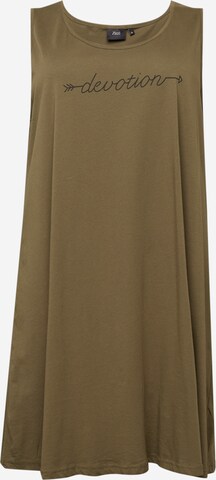 Zizzi - Vestido 'MIRA' em verde: frente