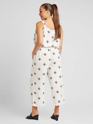 ONLY Carmakoma Loose fit Trousers 'CARISA' in White