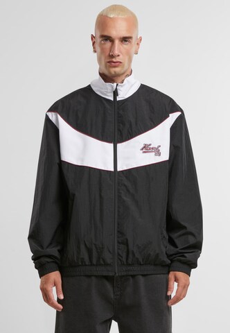 Karl Kani - Chaqueta de entretiempo en negro: frente