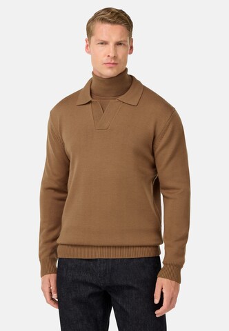 Boggi Milano Sweater in Brown: front
