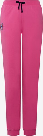 FC BAYERN MÜNCHEN Workout Pants 'College' in Pink: front