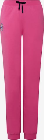 FC BAYERN MÜNCHEN Tapered Workout Pants 'College' in Pink: front