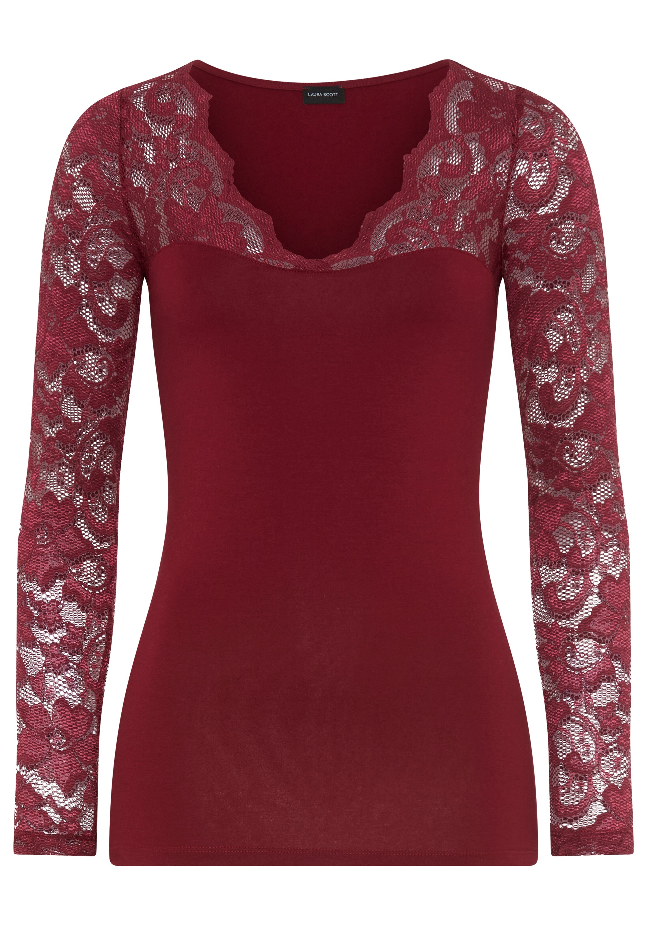 LAURA SCOTT Shirt in XS in Bordeaux, Item view