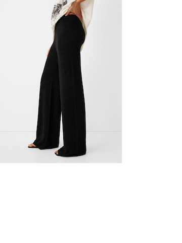 Bershka Wide leg Trousers in Black
