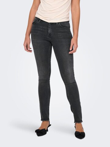 ONLY Skinny Jeans 'HUSH' in Zwart: voorkant