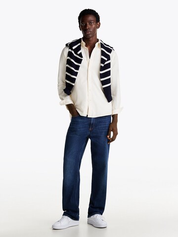 TOMMY HILFIGER Slim Fit Hemd in Beige