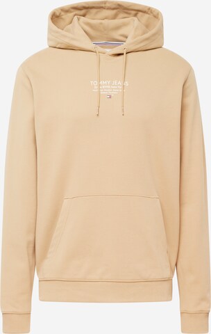 Tommy Jeans Sweatshirt 'ESNTL' i beige: framsida