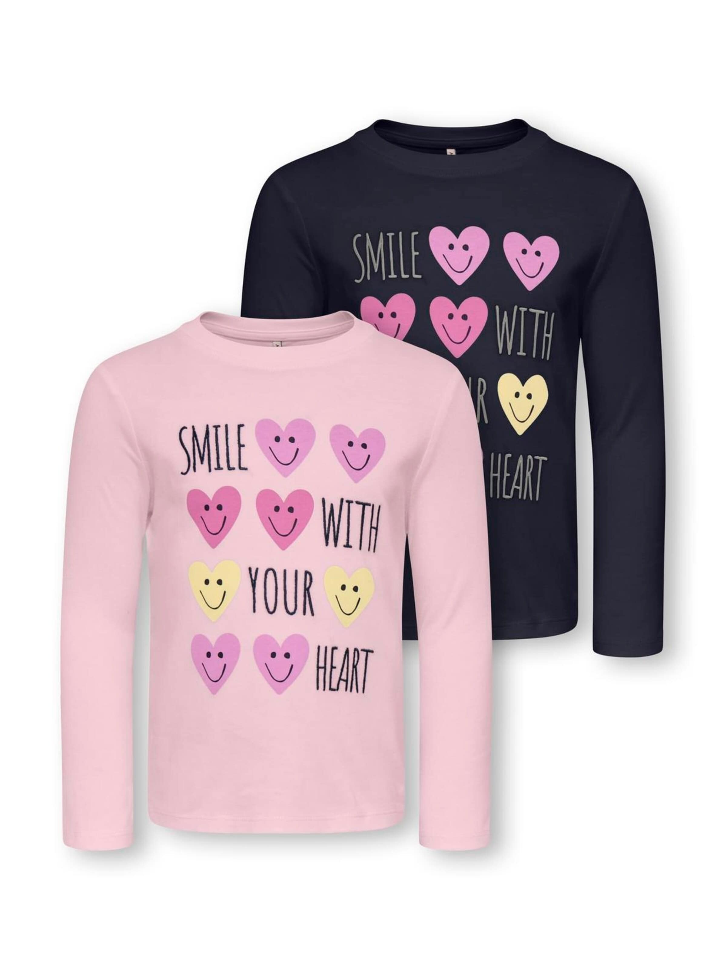 ONLY GIRLS - Camiseta 'Candy' en azul: frente