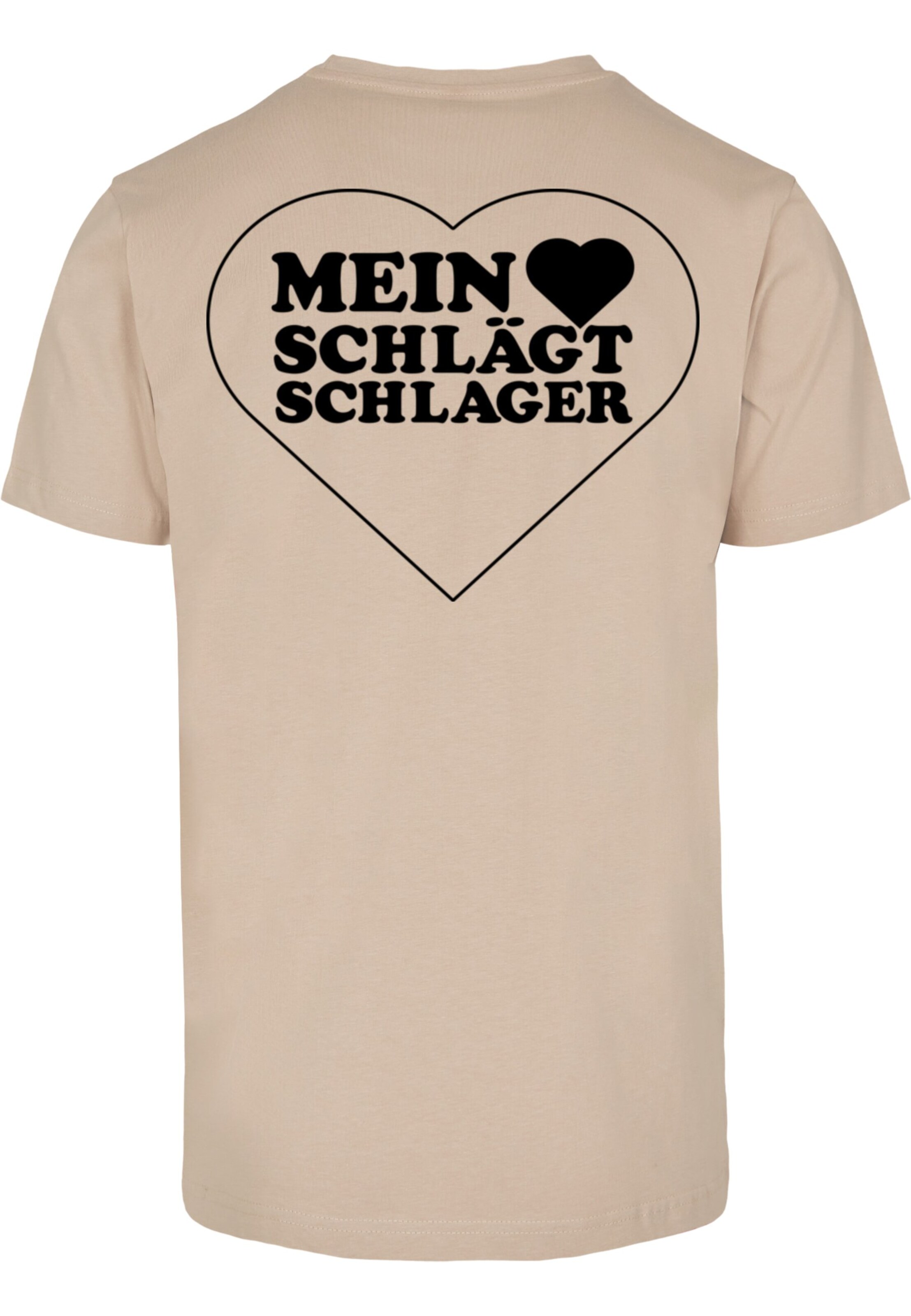 Merchcode Shirt 'Herz' in Beige