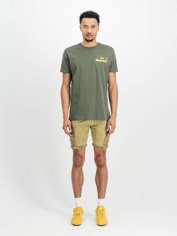 ALPHA INDUSTRIES Футболка 'Pearl Harbor' в Зеленый