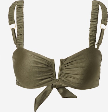 Hunkemöller Balconette Bikini top in Green: front