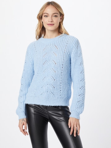 PIECES Пуловер 'Kassandra' в синьо: отпред