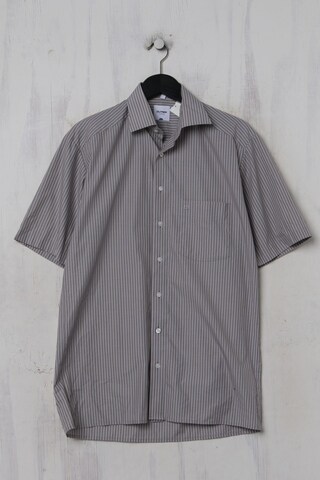 OLYMP Button Up Shirt in S in Grey: front