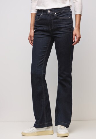 STREET ONE Bootcut Jeans in Blau: Vorderseite