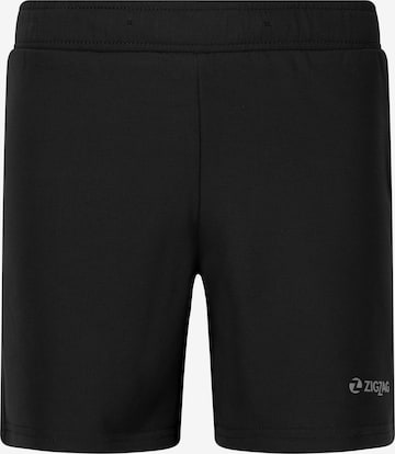 ZigZag Regular Workout Pants 'Proton' in Black: front