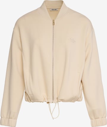 Salsa Jeans Sweatvest in Beige: voorkant