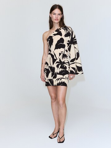 MANGO Kleid 'PALM' in Beige