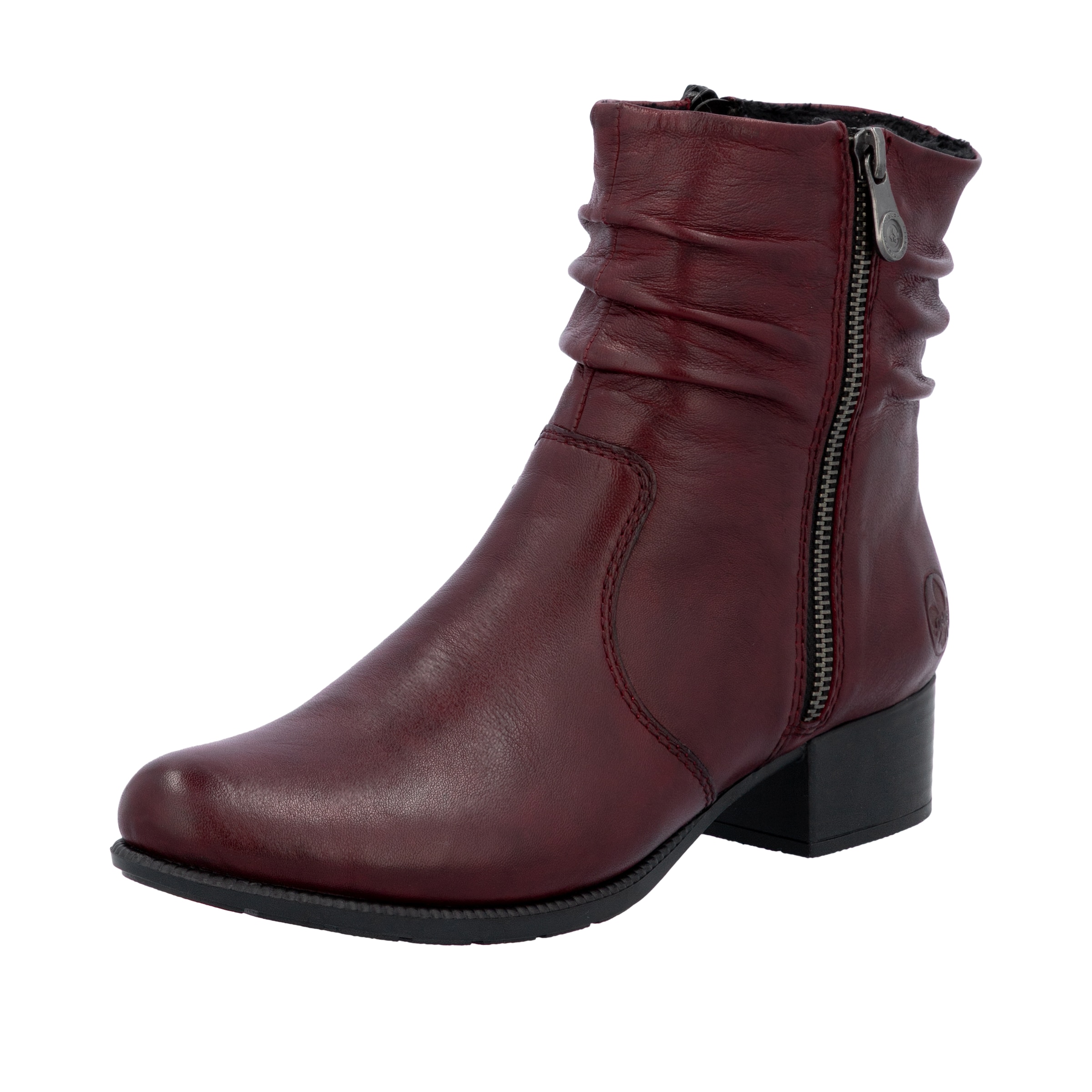 Rieker Bottines '78656' en bordeaux, Vue avec produit