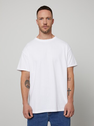 DAN FOX APPAREL Shirt 'Alan' in Wit: voorkant