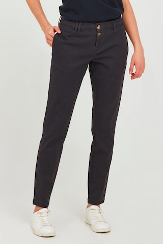 Oxmo Regular Chino Pants 'Pilar' in Grey: front