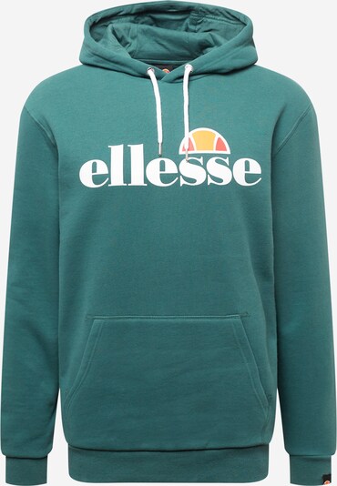 ELLESSE Sweatshirt 'Gottero' in Dark green / Orange / Lobster / Off white, Item view