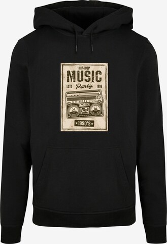 Sweat-shirt 'Retro Boom' Mister Tee en noir : devant