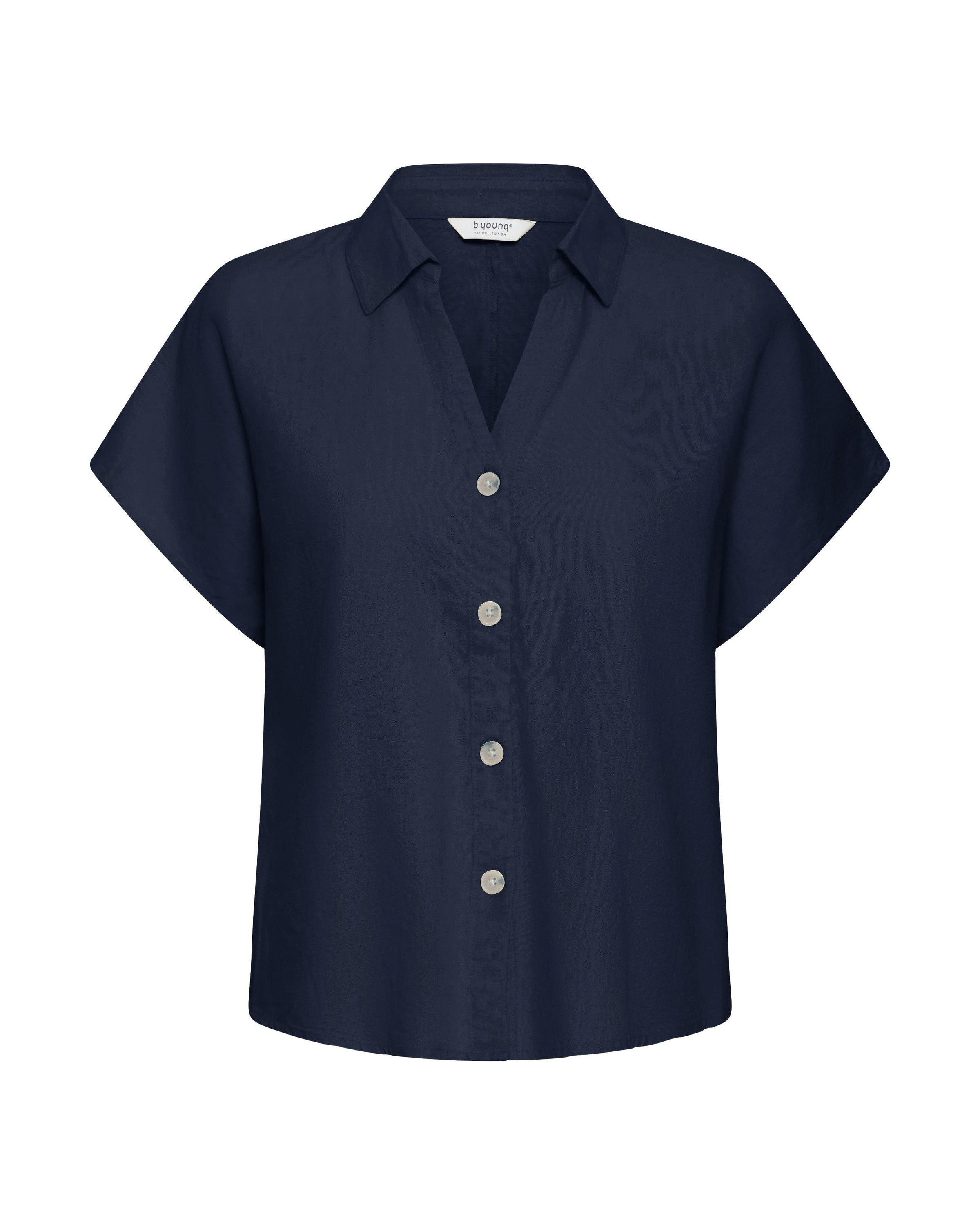 b.young Bluse 'ALAKKA' in Blau: Vorderseite