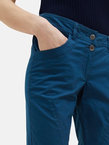 Slimfit Pantaloni de la TOM TAILOR pe albastru