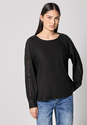 Street One Studio Blouse in Black: front