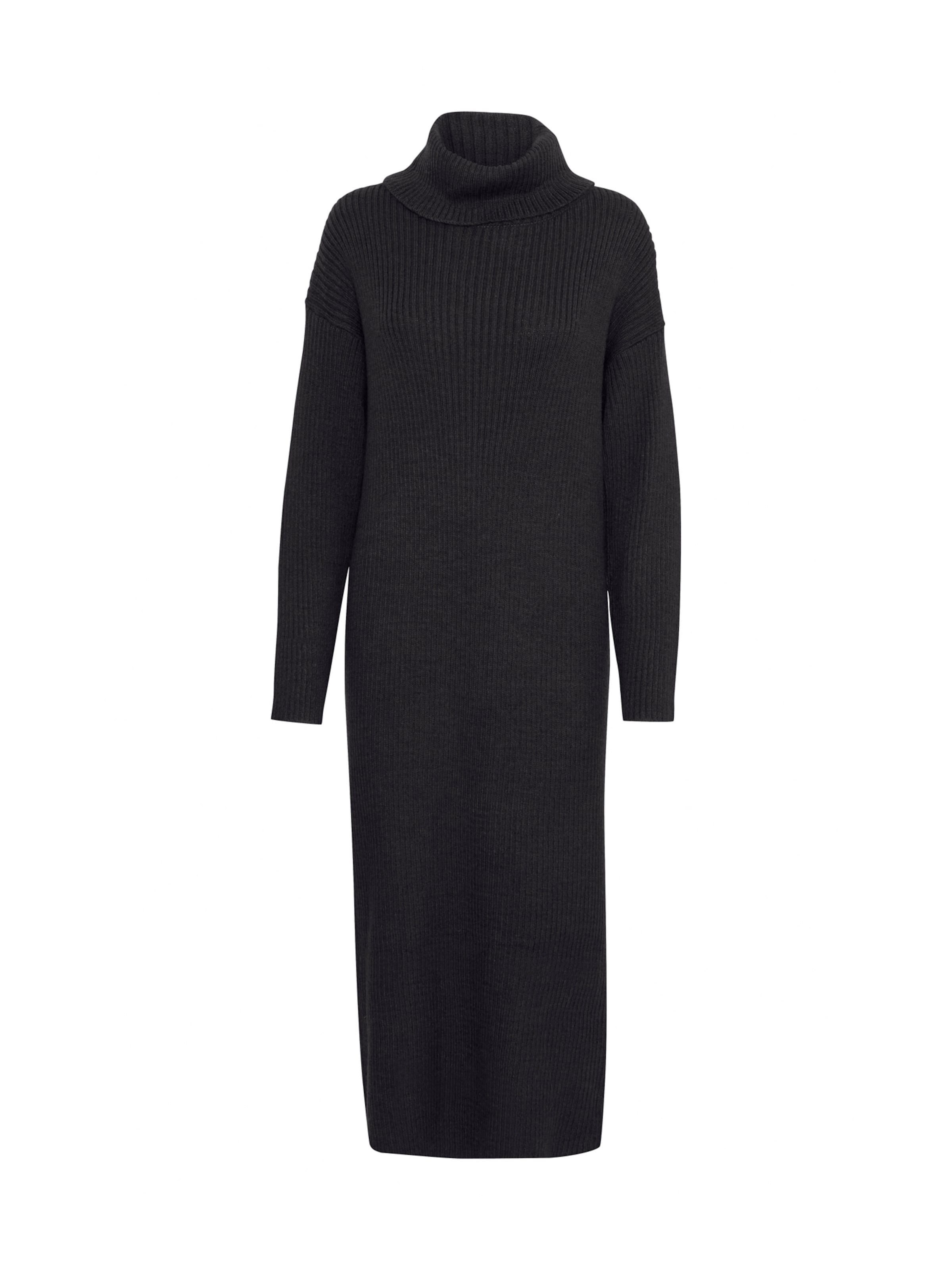 ICHI Pletené šaty 'IH ANDOSA' - Čierna: predná strana