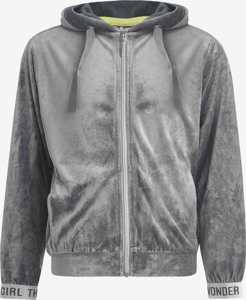 Gulliver Zip-Up Hoodie in Grey: front