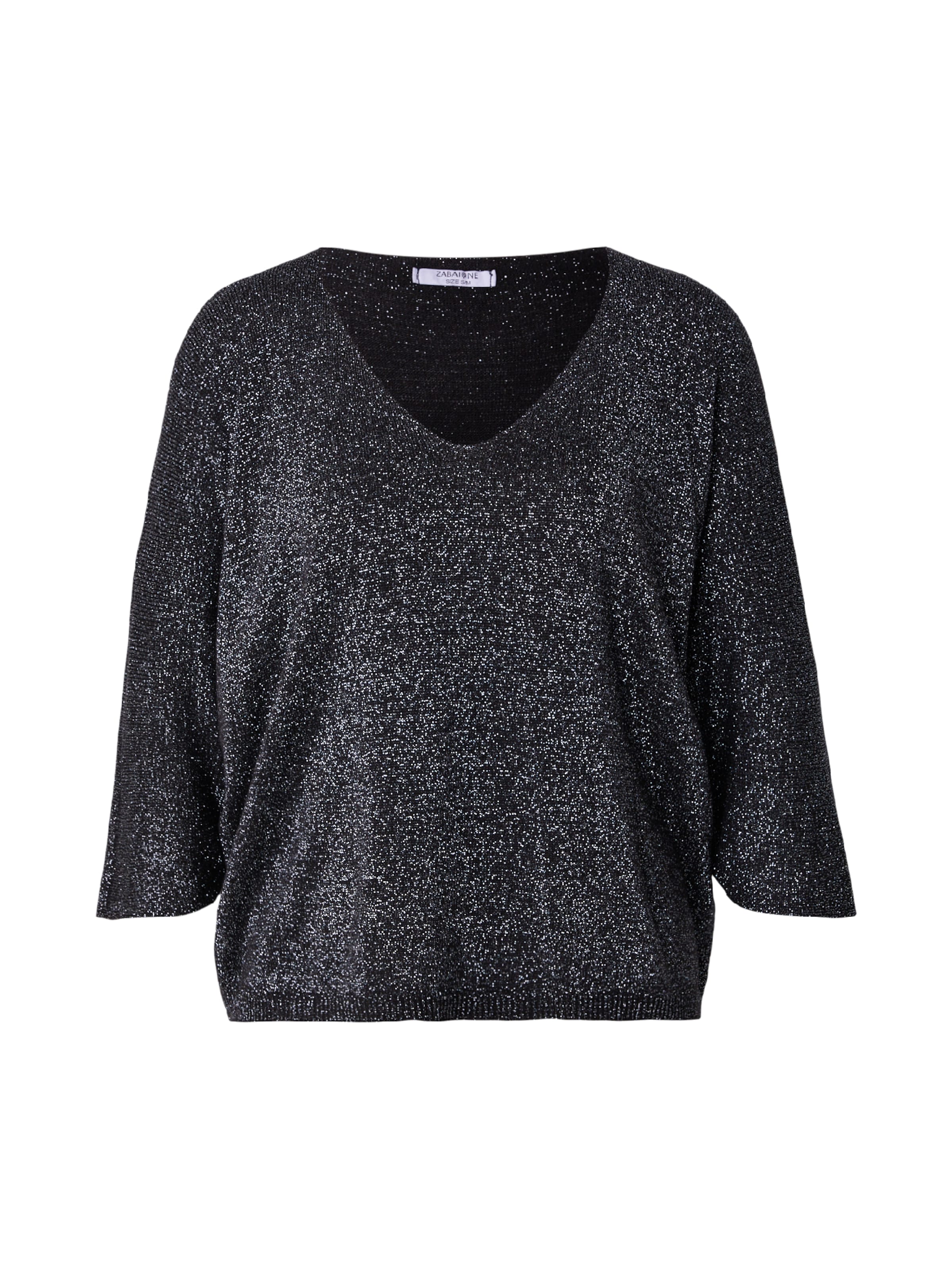 Pulover 'Fe44rayy' de la ZABAIONE pe negru: față