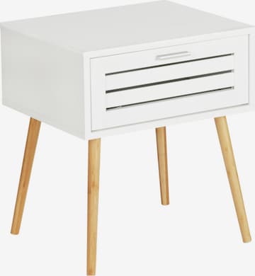 Wenko Side Table 'Finja' in White: front