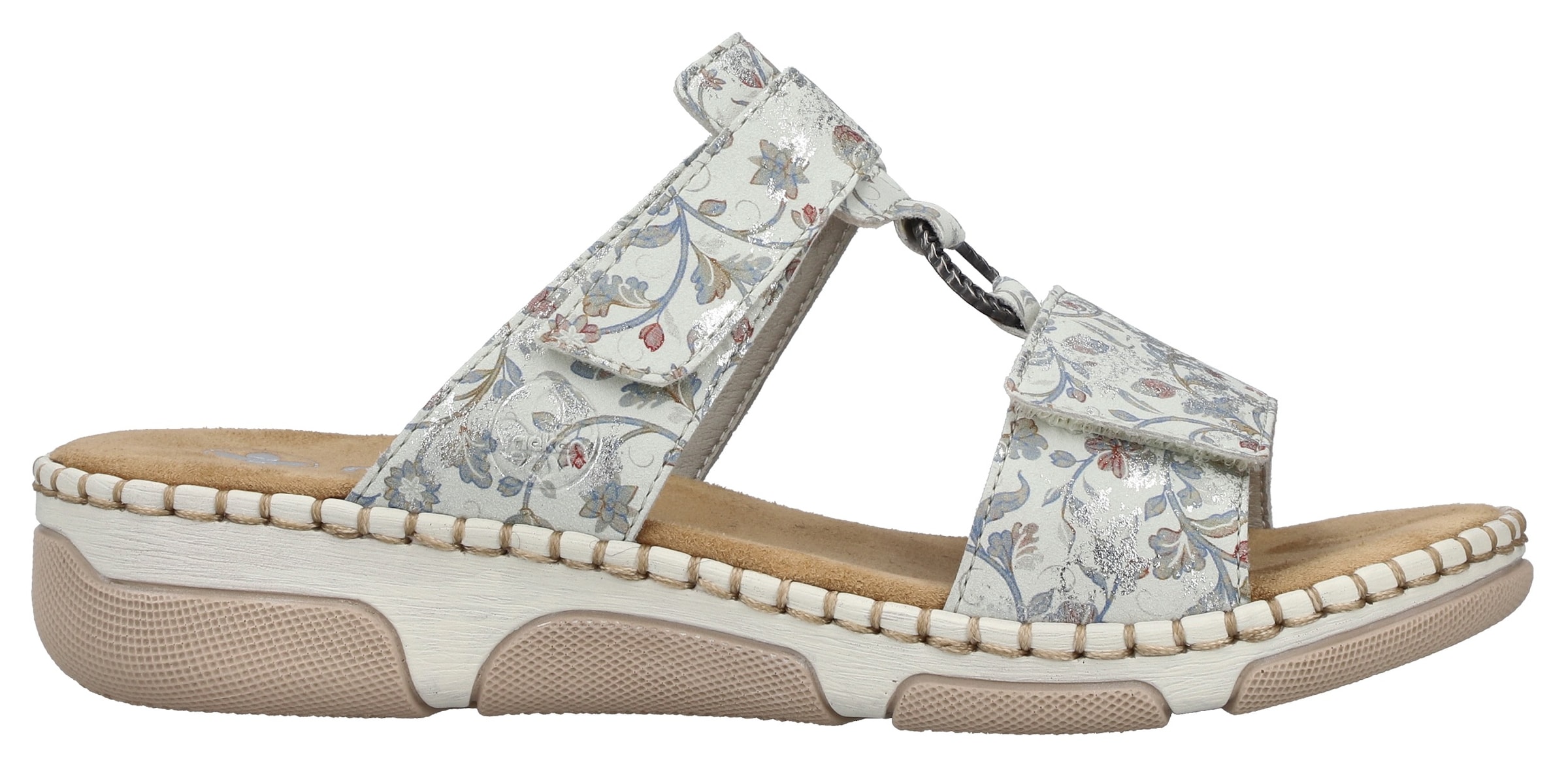 Rieker Mules in White: front
