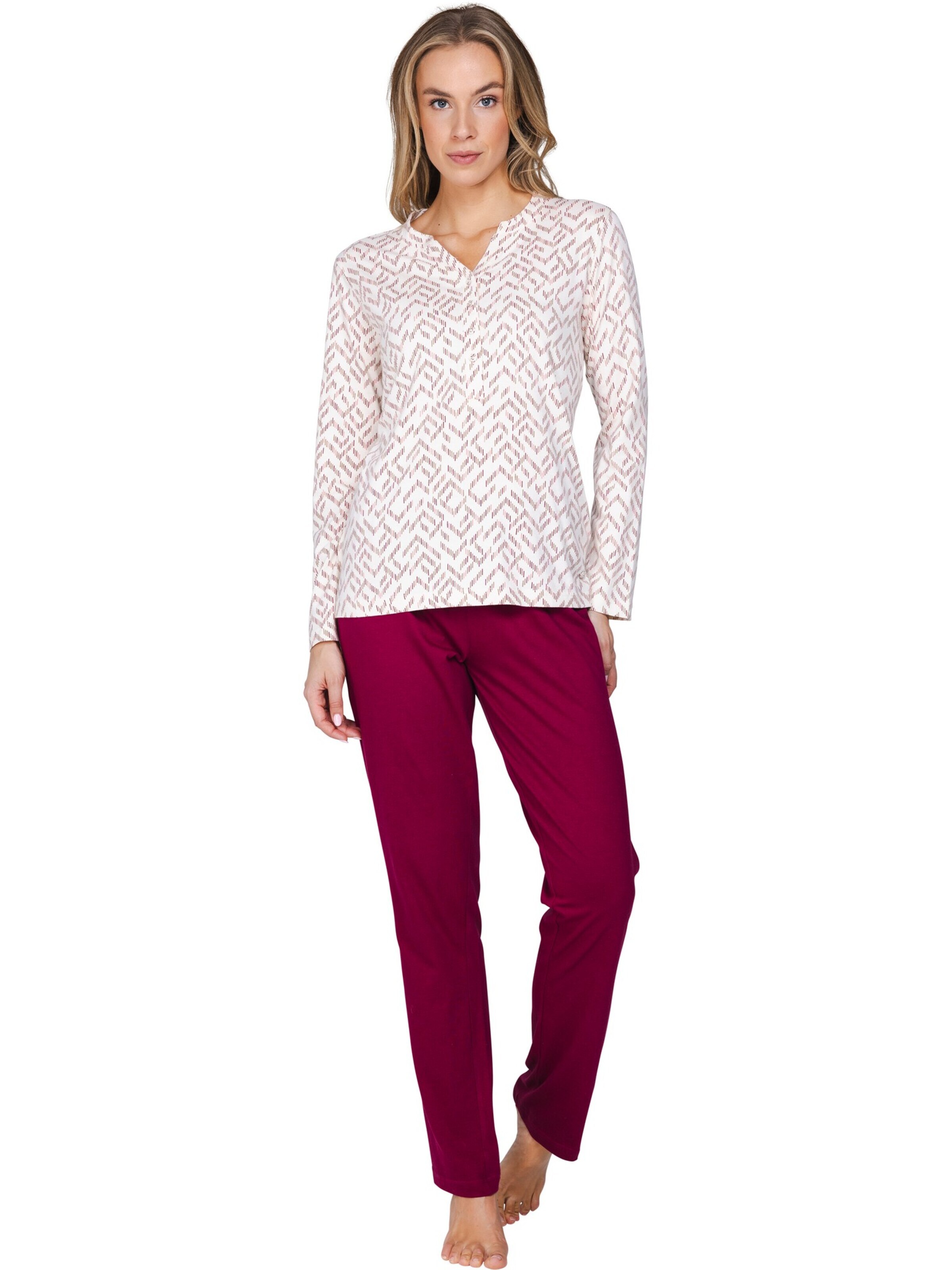 Pastunette Pajama 'Rosewood Comfort' in Beige