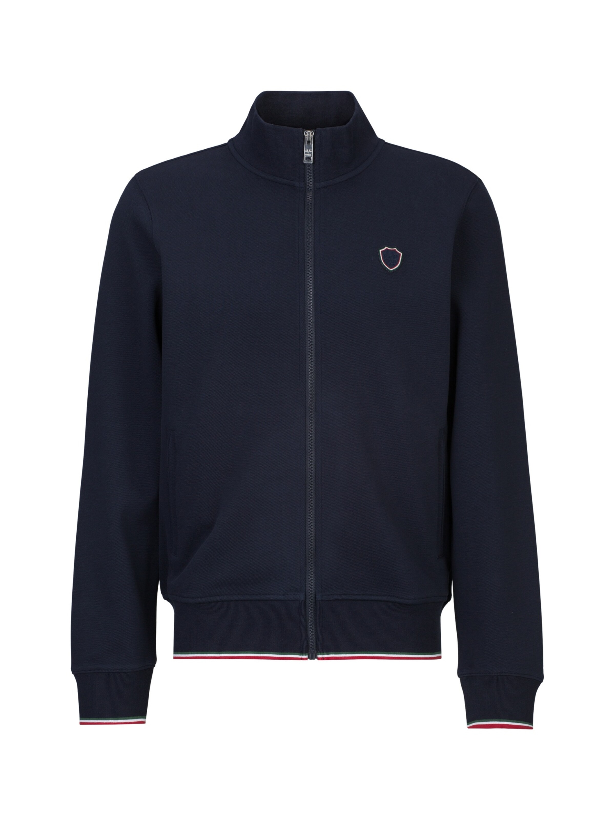 19V69 ITALIA Sweat jacket 'Zaan' in Blue: front