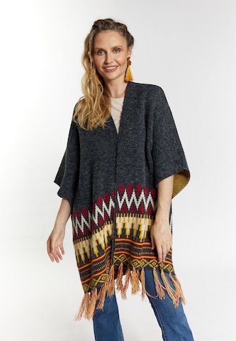 usha FESTIVAL Cape in Blue: front