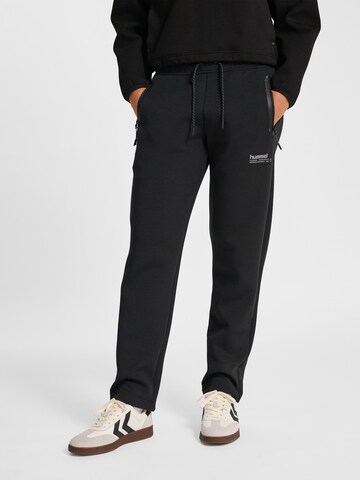 Hummel Regular Sports trousers in Black: front
